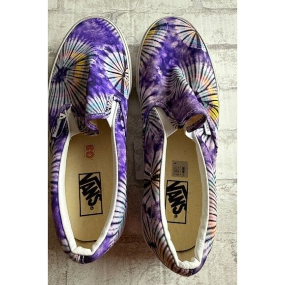 Vans Classic Slip On New Age Purple Tie Dye Men's Skate Shoes M 9.5/W 11 - Picture 6 of 8